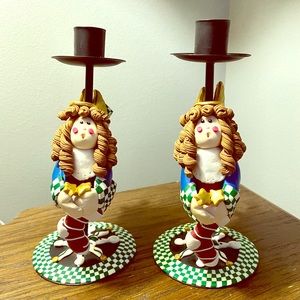 Set of Angel Candle Holders -Christmas Style